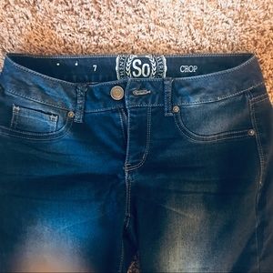 SO size 7 crop jeans